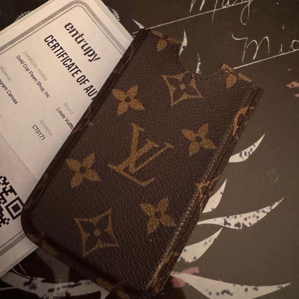 LV phone case Louis Vuitton vintage phone hard pouch case Authentic - Picture 4 of 12